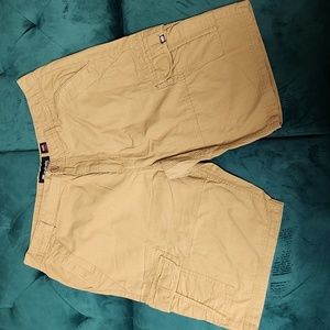 Ecko Unltd Khaki Beige Tan Brown Cargo Shorts